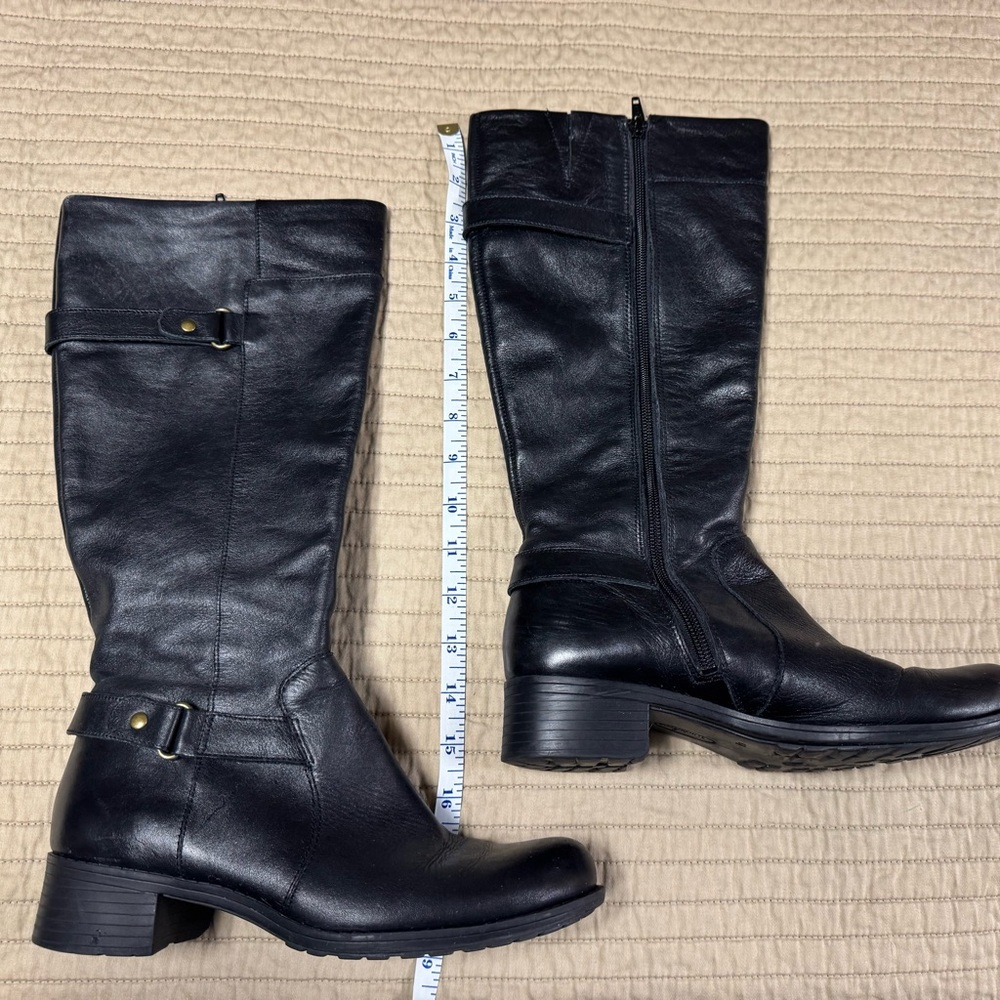 Easy Spirit Black Heeled Boots